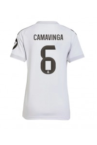 Real Madrid Eduardo Camavinga #6 Jalkapallovaatteet Naisten Kotipaita 2025-26 Lyhythihainen